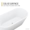 Anzzi Rossetto 5.6 ft. Solid Surface Freestanding Bathtub in Matte White FT-AZ503 - alternate 7